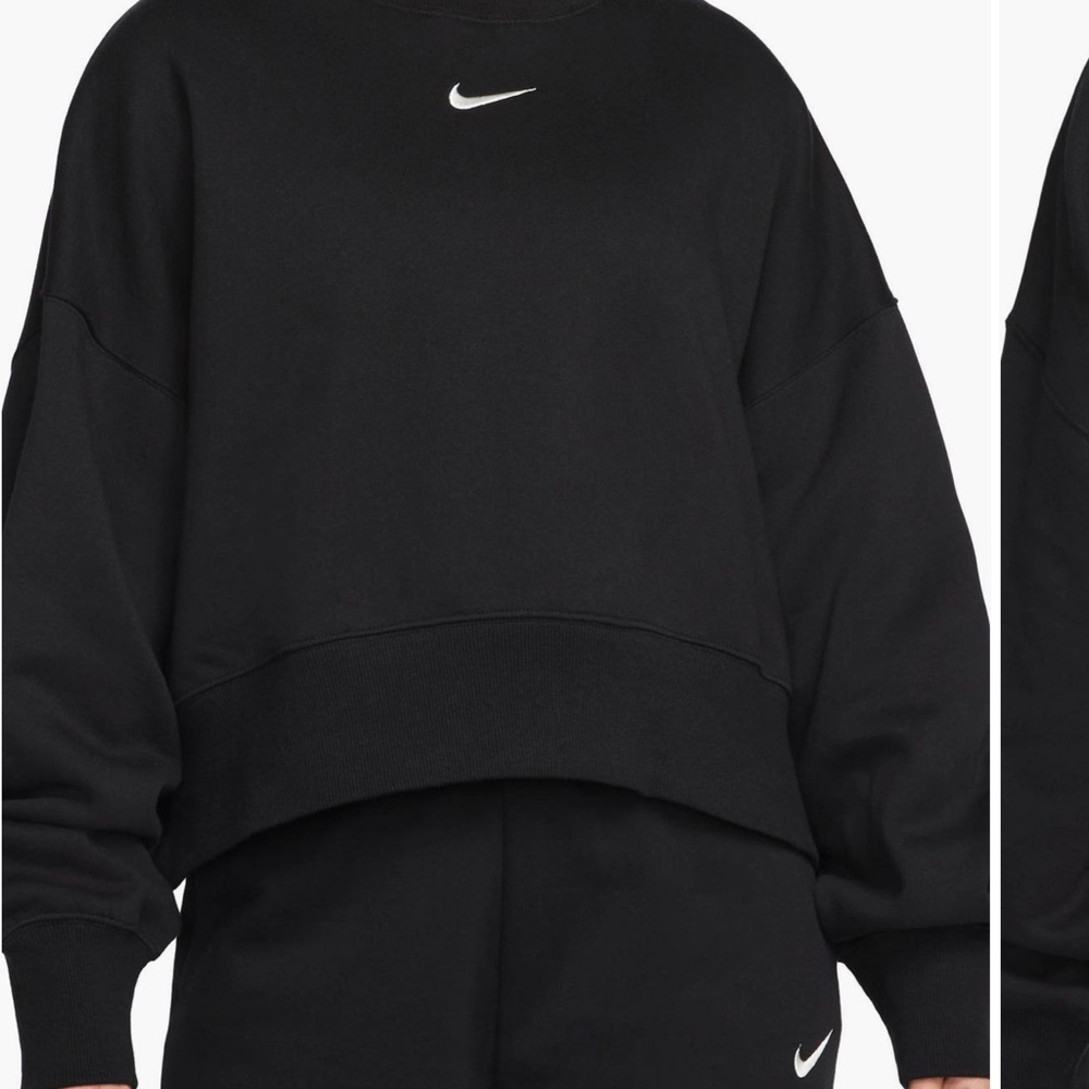 Nike Black Sweatshirt and Shorts Set
